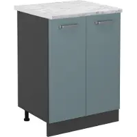 Vicco R-Line Keukenonderkast – 60 cm WB Marmer Blauw-grijs