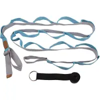 Merco - Leg Stretcher rope - Benen Rekken - Benen Strekken - Lenigheid - Meditatie - Dans - Ballet - Met Deurklem - Blauw