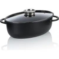 kela Braadpan Atura Met Deksel Zwart 45 x 28 cm