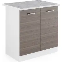 Vicco R-Line Wastafelkast – 80 cm, WB Marmer Edel grijs