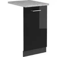 Vicco R-Line Vaatwasserfrontpaneel – 45 cm, WB Marmer Zwart hoogglans