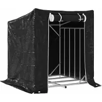vidaXL Houtopslag met afdekking, 100,5 x 100,5 x 110,5 cm