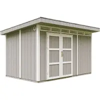 Timbela M904A-TUNDRA GREY - LP SmartSide Tuinhuis op houtbasis - 8,7 m² - 412x279xH237 cm - met vloer en verf