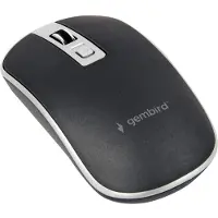 Gembird 4-knops optische muis, USB, zwart/zilver
