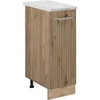 Vicco R-Line Apotheekkast – 30 cm WB Marmer Artisanaal eiken