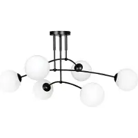 Toolight App1576-6C Hanglamp Zwart 75X75X50Cm