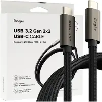 Ringke - USB - 3.2 GEN 2X2 TYPE-C KABEL PD240W 200CM ZWART