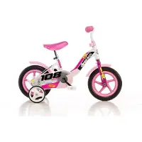Dino Bikes Dino Meisjesfiets 108 Sport 10 inch roze roze Metaal Kinderfiets
