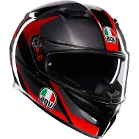 AGV K3 E2206 Mplk Striga Zwart Grijs Rood Integraalhelm Maat XL