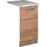 Vicco Fame-Line Vaatwasserfrontpaneel – 45 cm, WB Marmer Krachtige eik goud