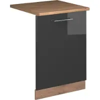 Vicco Fame-Line Vaatwasserfrontpaneel – 60 cm, WB Eik Antraciet Hoogglans