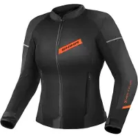 SHIMA X-Mesh 2.0 Dames Zwart Rood Textiele Motorjas Maat S