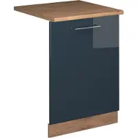 Vicco Fame-Line Vaatwasserfrontpaneel – 60 cm, WB Eik Donkerblauw hoogglans