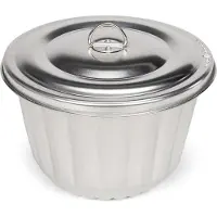 Patisse Puddingtrommel Poffert 1,2L 16cm Zilver zilver Staal Bakvorm