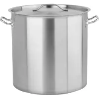 TRIZERATOP soeppan RVS 50 liter - brouwpan - gas - inductie - deksel - literaanduiding