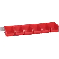 Allit 457060 Zichtbak Stapelbaar (l x b x h) 615 x 165 x 75 mm Rood 1 stuk(s)