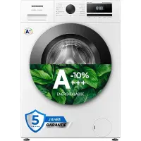 Heinner HWM-HME9014IVA10+++ Wasmachine - 9 kg - 1400 tpm - Energieklasse A-10% - Stoomfunctie met Allergy Care & Baby Care - 15 Programma’s - Quick Wash 15 min - Inverter Motor - Wit - 5 Jaar Garantie
