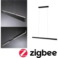 Paulmann LED hanglamp Aptare, zwart, RGBW, smart, dimbaar. dimbaar, zwart, Werkkamer / Kantoor, metaal, Modern