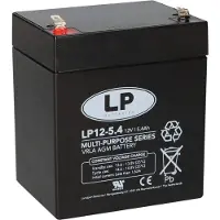 Landport LP12-5.4 VRLA AGM Loodaccu (12V, 5.4 Ah, T1 terminal)
