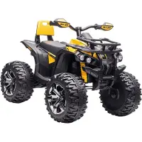 HOMCOM HOMdotCOM elektrische quad kinderen 100 cm x 65 cm x 73 cm