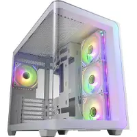 FSP/Fortron POC0000255 Midi-tower Gaming-behuizing Wit Zijvenster