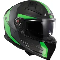 LS2 Helmets LS2 FF811 Vector II Carbon Grid helm, neon groen, maat XXS (51/52)