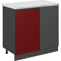 Vicco R-Line Hoekkast – 86 cm WB Marmer Rood