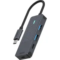 Rapoo USB-C Hub, USB-C naar USB-A en USB-C