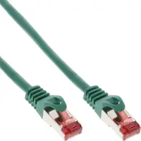 InLine patchkabel, S/FTP (PiMf), Cat.6 250MHz, PVC, koper, groen, 1m