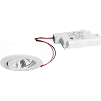 Brumberg Downlight BB03, dimbaar, wit / opaal, Hal, Aluminium, downlight