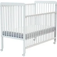 AT4 Babybed ESSENTIAL met uitschuifbed 60 x 120 cm wit