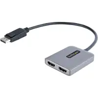 StarTech.com Hub DisplayPort HDMI Dubbel - - DisplayPort Mannelijk naar HDMI Converteerder - Zwart