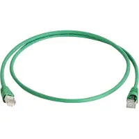 Telegärtner patchkabel, Cat.6A (diep), S/FTP, 10,0 meter, groen