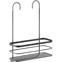 Metaltex doucherek 28x14x38cm matzwart zwart Metaal Metaltex Douche- en badrekje