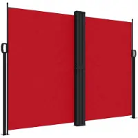 vidaXL Windscherm uittrekbaar 180x1200 cm rood