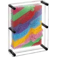 Relaxdays pin art 3D - retro spijkerspel - 15 x 20 cm - 3D-afdrukken creëren