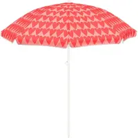 Mica Decorations Heart Strandparasol - H180 x Ø160 cm - Roze