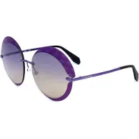 Adidas Zonnebril - - OR0019 - Metaal - Ronde vorm - Glanzend paars