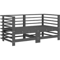 vidaXL - Tuinhoekbanken - 2 - st - massief - grenenhout - grijs