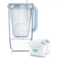Brita filterkan - 1056988 - Glass+2 filterkan met 2 MaxtraPro PP cartridges (blauw 2,5 l)