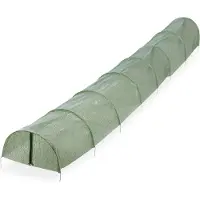 Relaxdays kweektunnel - 5 m - PE (kunststof) - met rits - met 8 bogen - groente - sla - moestuin