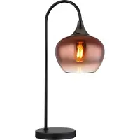 Globo Lighting Tafellamp Maxy, koper, Woon-/ Eetkamer, Glas, Tafellamp