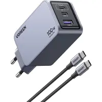 UGREEN -oplader Nexode Pro 100 W GaN-adapter met USB-C-oplaadkabel