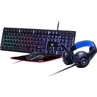 Gembird 4-in-1 backlight gaming kit 'Ghost', US layout