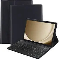 Cazy tablet Hoes met Toetsenbord geschikt voor Samsung Galaxy Tab A9 Plus - QWERTZ Bluetooth Keyboard Case - Zwart