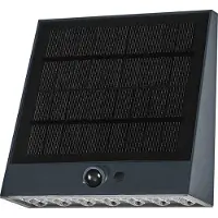 Osram Solar wandlamp ENDURA STYLE FIN, grijs, sensor, IP54 dimbaar, alu / grijs / zink, Kunststof, Modern, Wandlamp buiten