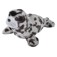 Wild republic knuffel zeehond junior 20 cm pluche bruin/grijs
