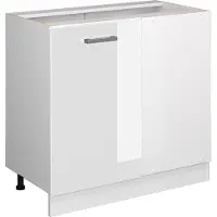 Vicco R-Line Hoekkast – 86 cm zonder werkblad Wit Hoogglans