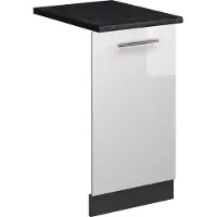 Vicco Fame-Line Vaatwasserfrontpaneel – 45 cm, WB Antraciet Wit Hoogglans