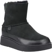 FitFlop Dames/Dames Gen-FF Mini Leren Enkellaarsjes (Allemaal zwart)